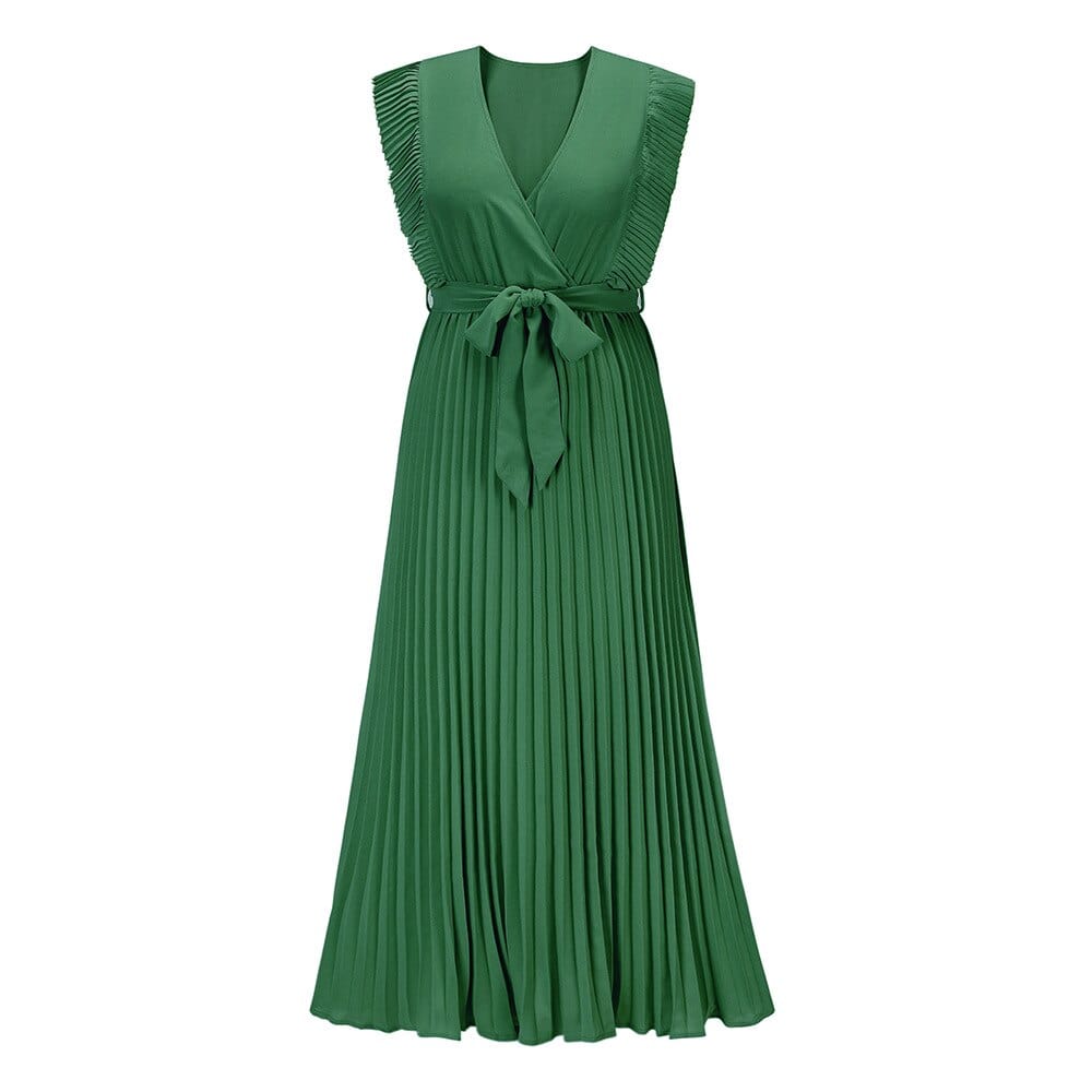 Celeste – Boho V-Neck Midi Dress