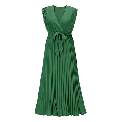 Celeste – Boho V-Neck Midi Dress