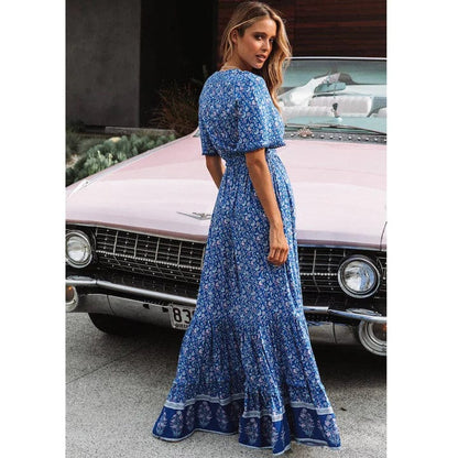 Celeste – Chic Bohemian Halter Dress