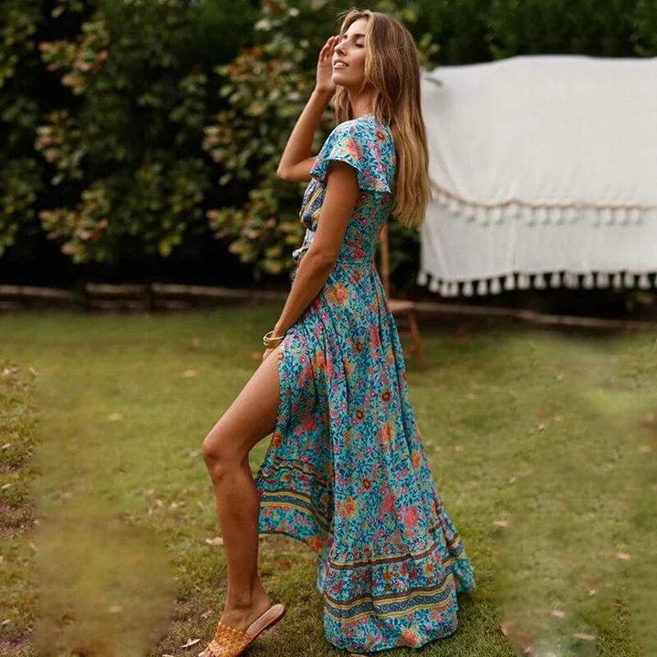 Celeste – High-Slit Ibiza Maxi Dress