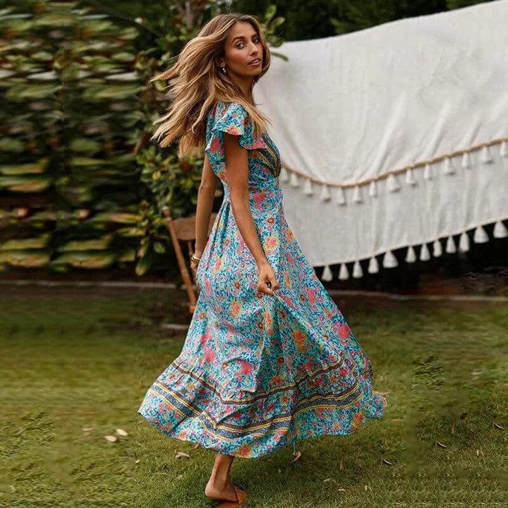 Celeste – High-Slit Ibiza Maxi Dress