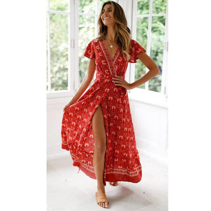Colette – High-Slit Ibiza Dress