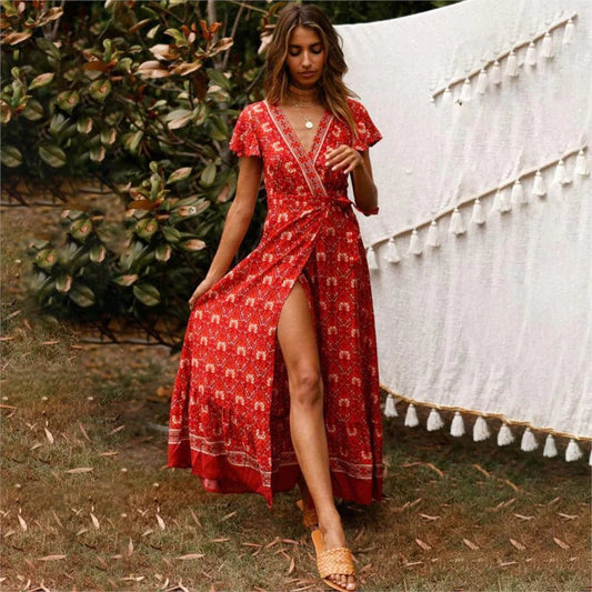 Colette – High-Slit Ibiza Dress