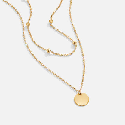 Charlotte Layered Disc Necklace