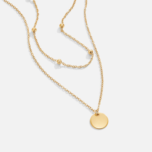 Charlotte Layered Disc Necklace