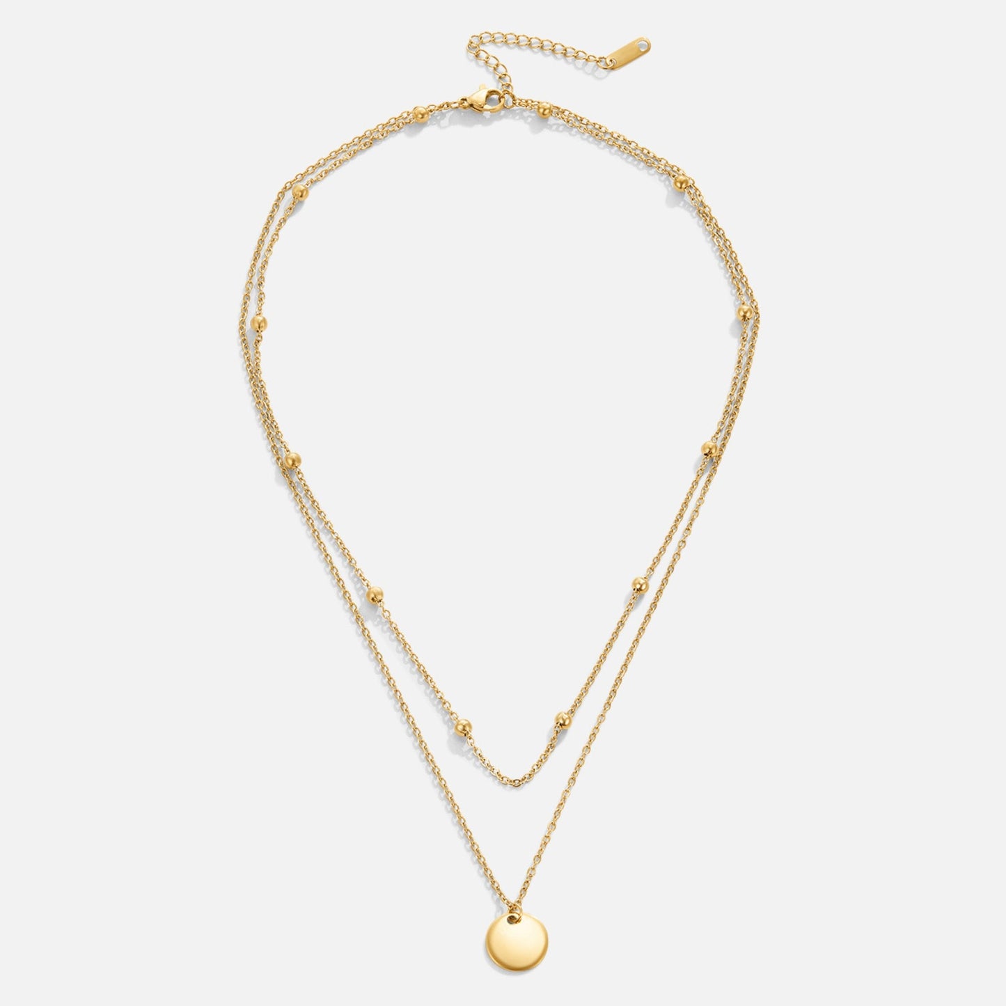 Charlotte Layered Disc Necklace