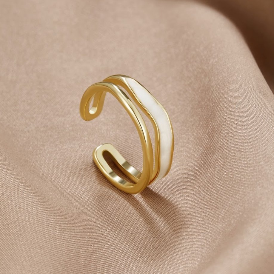 Harriet – Adjustable Enamel Ring