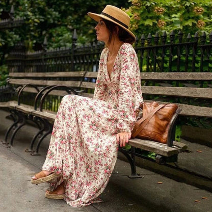 Celeste – Floral Ibiza Maxi Dress