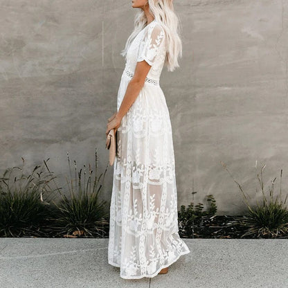 Celina – Lace Maxi Ibiza Dress
