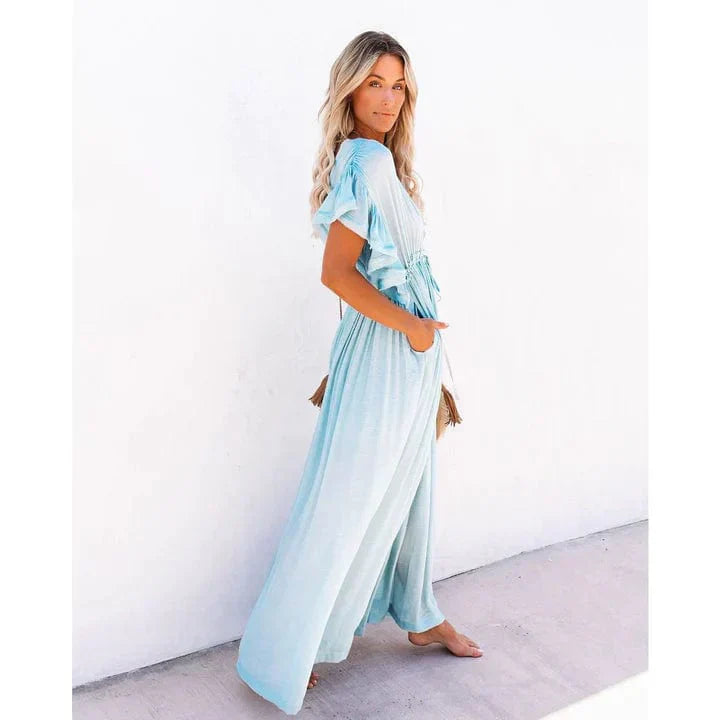Celeste – Light Blue Ibiza Maxi Dress