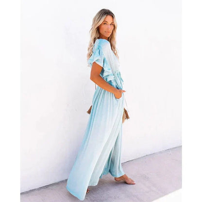 Celeste – Light Blue Ibiza Maxi Dress
