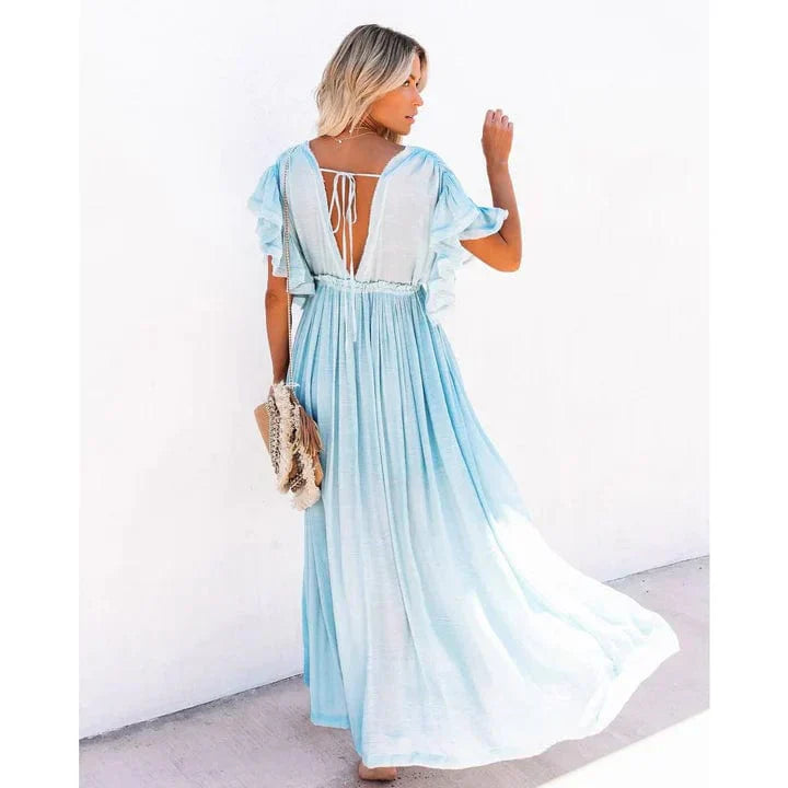 Celeste – Light Blue Ibiza Maxi Dress