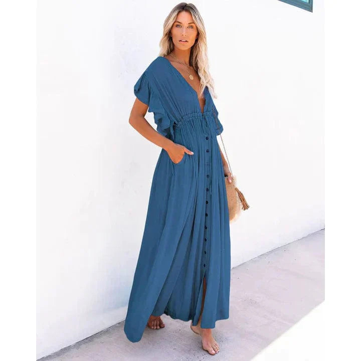 Celeste – Navy Ibiza Maxi Dress