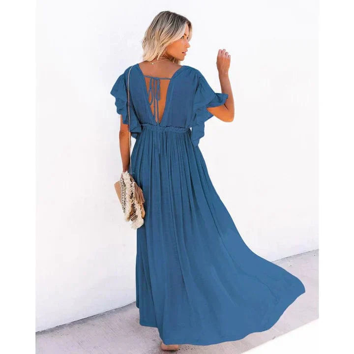 Celeste – Navy Ibiza Maxi Dress