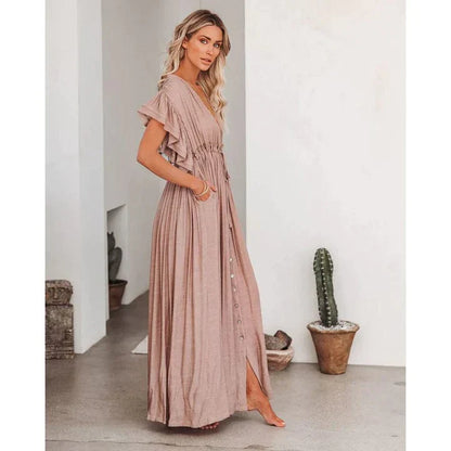 Celeste – Taupe Ibiza Maxi Dress