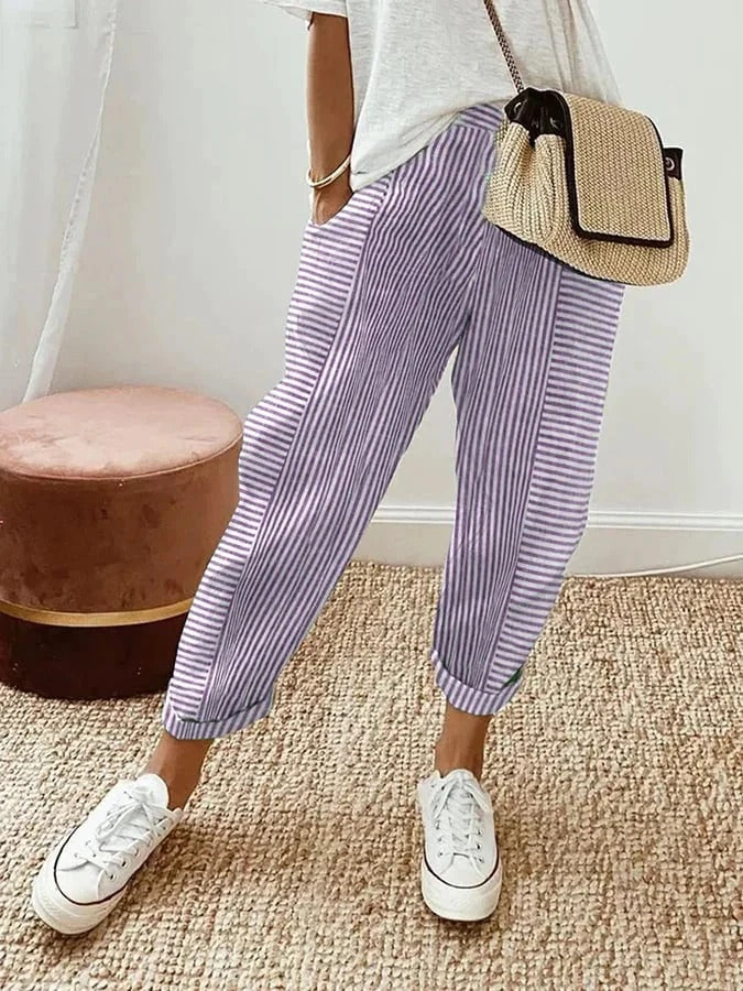 Josephine – Striped Comfort Trousers