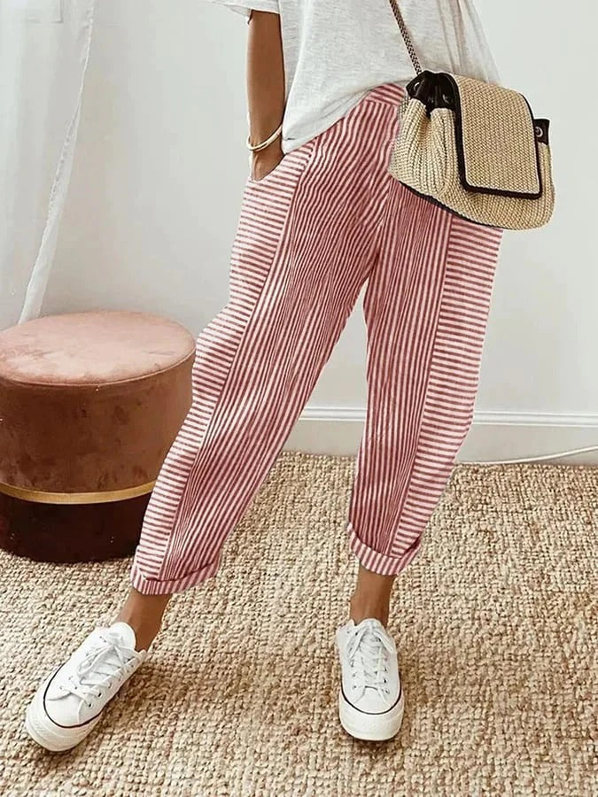 Josephine – Striped Comfort Trousers