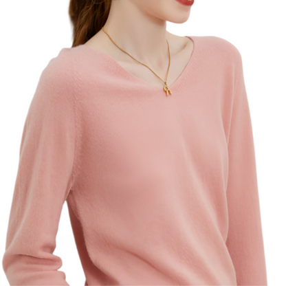 Zia - V-Neck Wool Cardigan