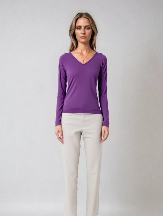 Zia - V-Neck Wool Cardigan