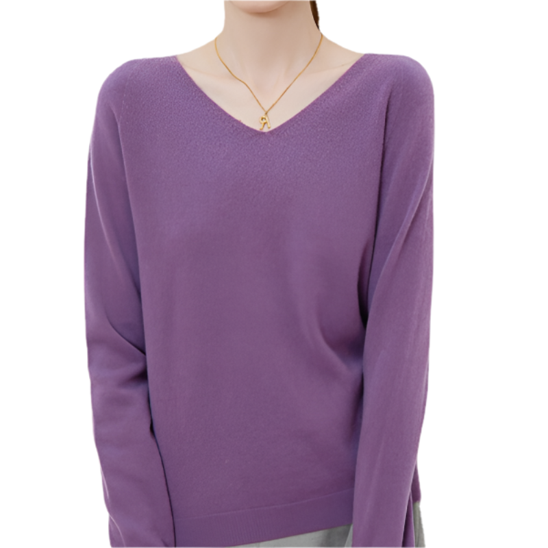 Zia - V-Neck Wool Cardigan