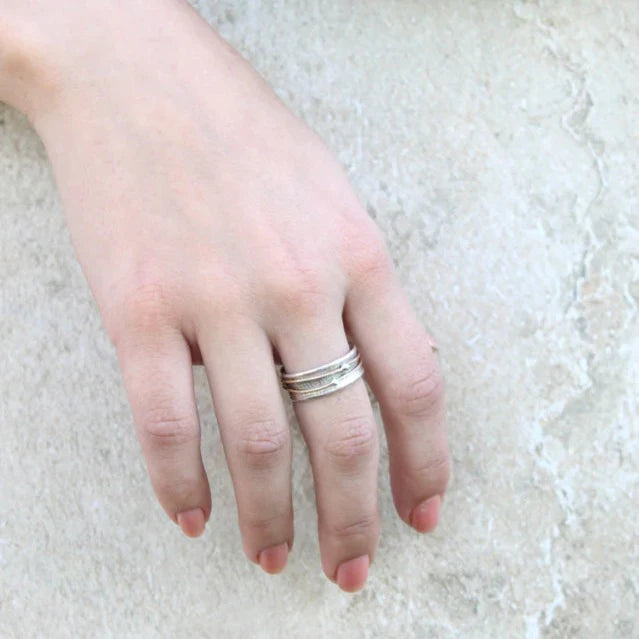 Serafina - Gold Layered Silver Ring