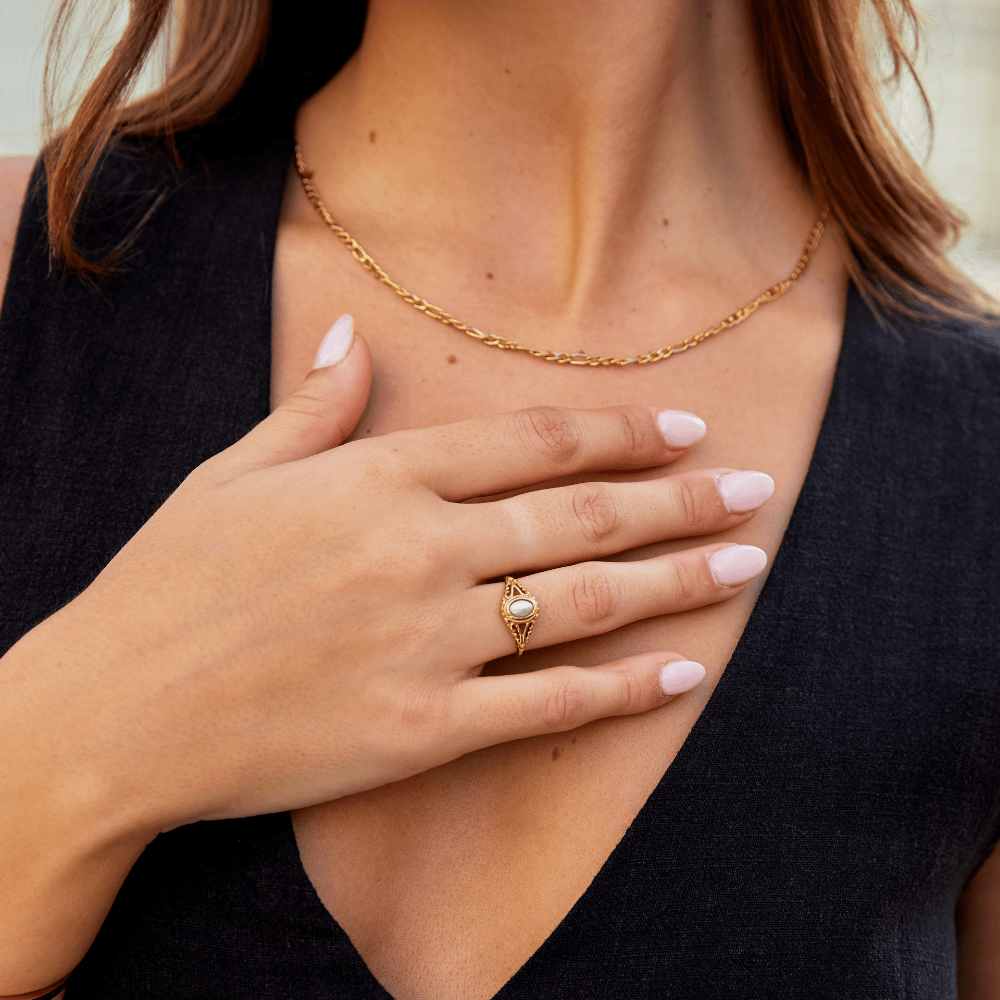 Henrietta – Vintage Pearl Ring