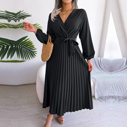 Celeste – Elegant Black Boho Maxi Dress